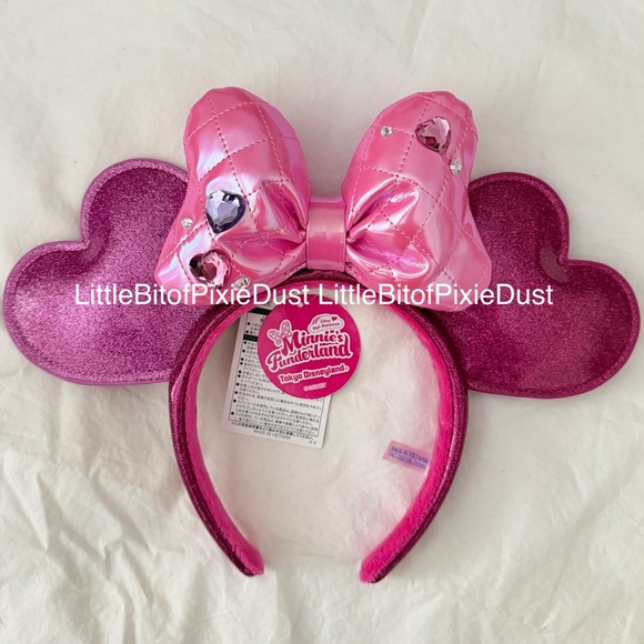 Tokyo Disneyland Resort Minnie’s Funderland 2026 Minnie Mouse Pink Ear Headband - Picture 2 of 3